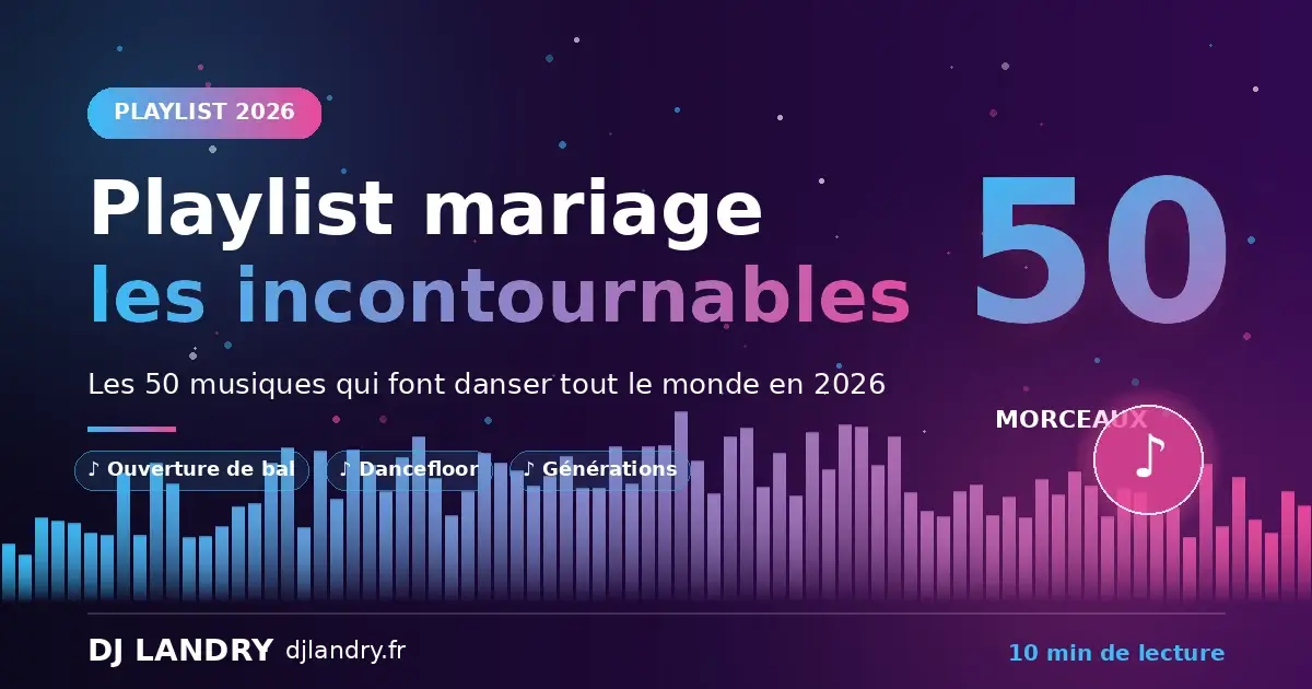 Playlist de musiques incontournables pour un mariage réussi